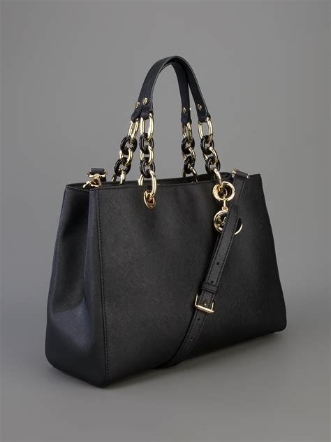 michael kors cynthia large tote black